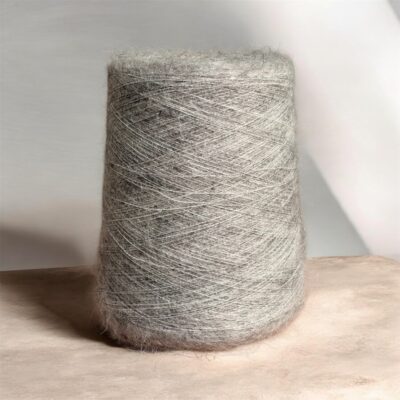 Collections italian mohair yarn – soft lace weight grey melange