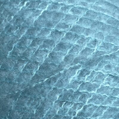 soft turquoise fluffy wool blend yarn for hand & machine knitting