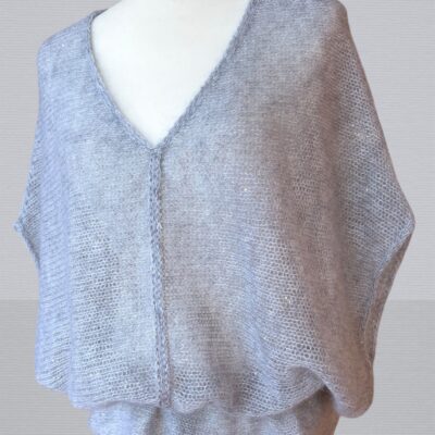 italian mohair blend vest with sequins