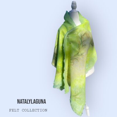 luxury felted merino wool wrap