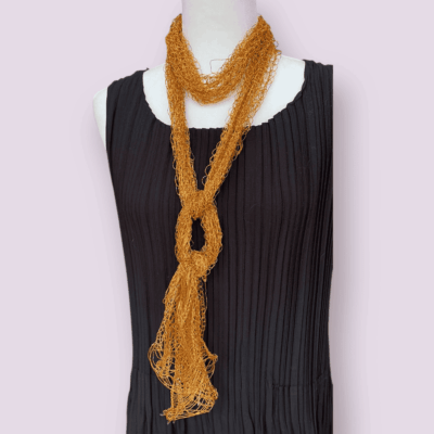 gold scarf